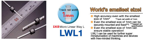 Micro Linear Way L realized by simple structure