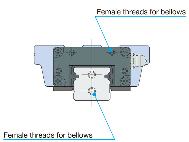 female threads for bellows/J