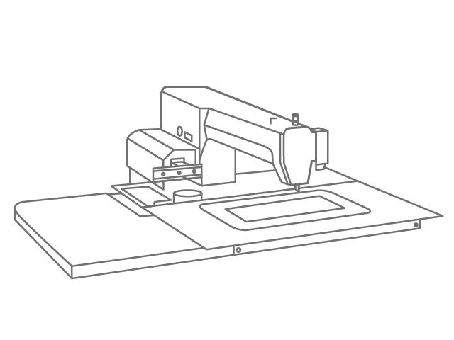 Programmierbare elektronische Nähmaschine mit Direktantrieb