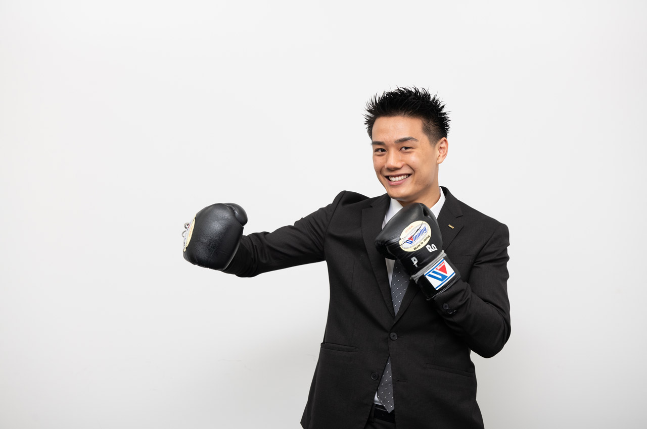 IKO社員でプロボクサーの田下さん