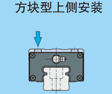 ブロック形下方向取付け