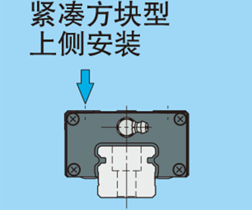 コンパクトブロック形下方向取付け