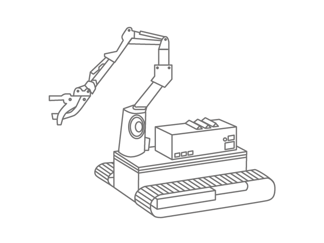 Robot de trabajo para la operación remota