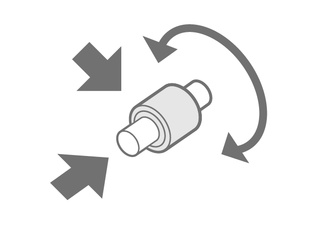 Carga radial + axial + carga de momento