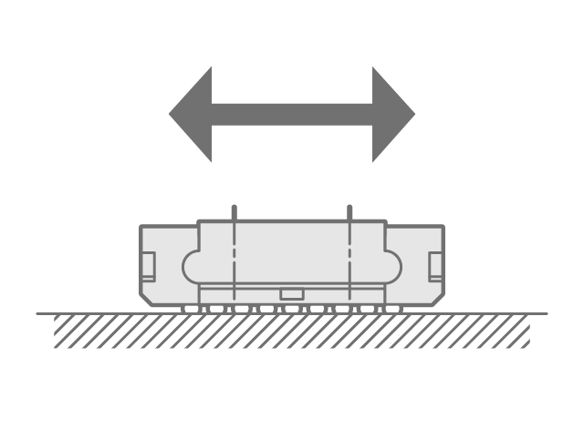 Guía lineal (modelo de flecha plana)