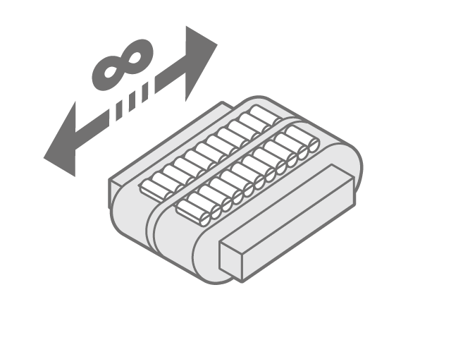 Endless linear motion-flat guide