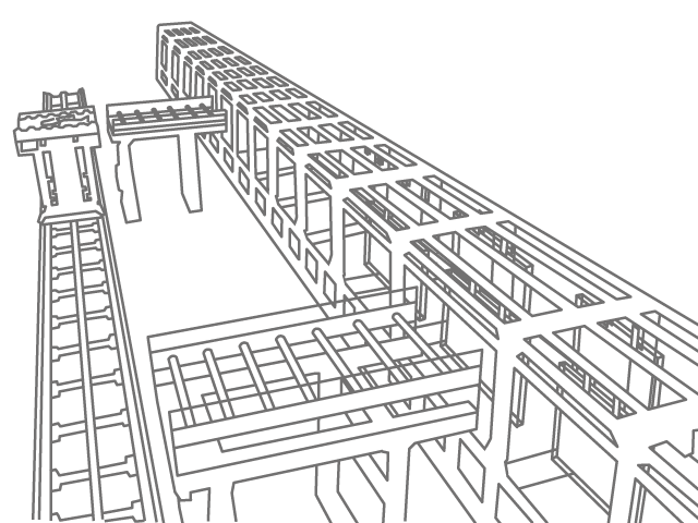 3D Transport Line for Liquid Crystal Glass