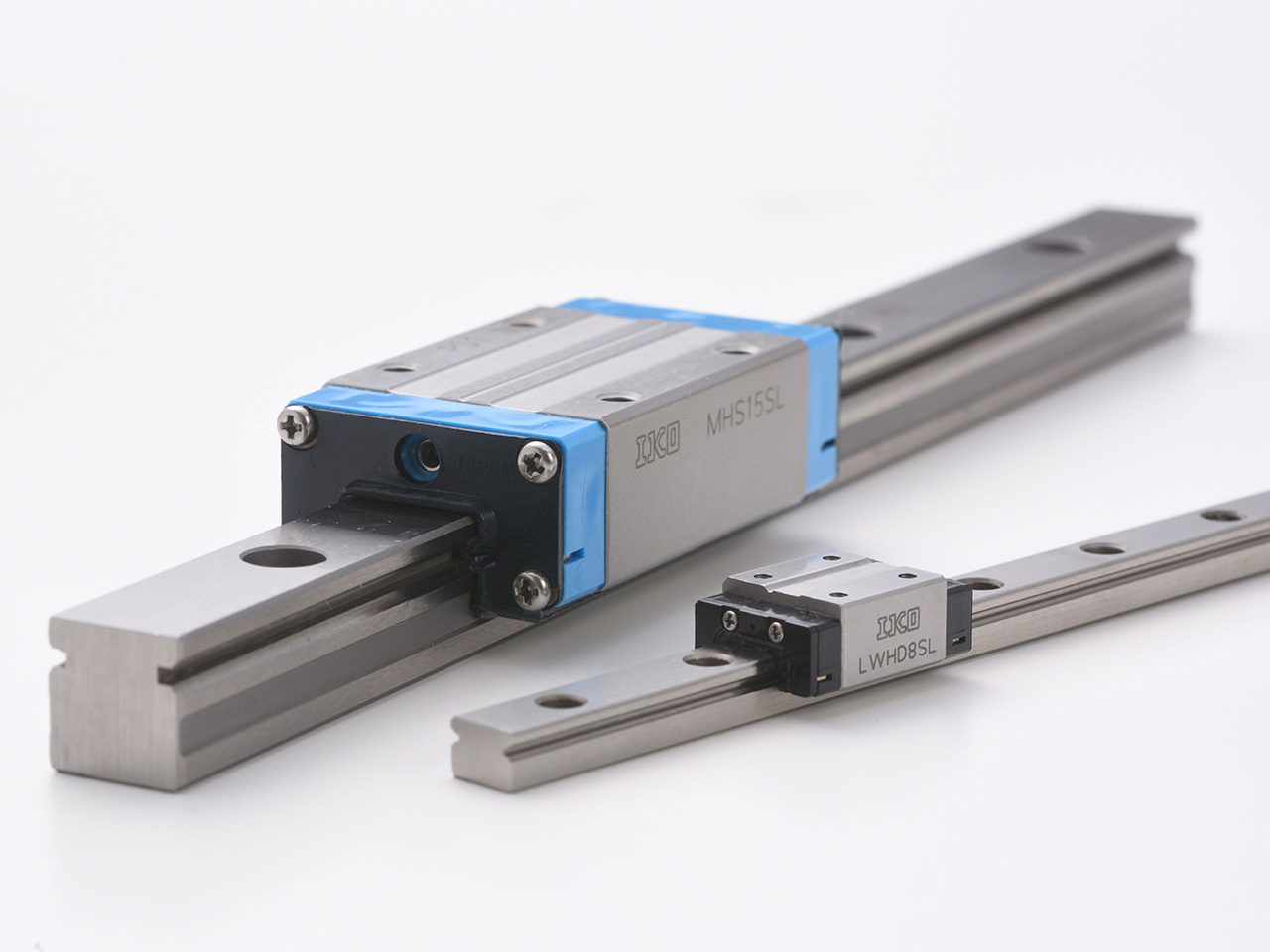 IKO LWL12B  18-5/8" Linear Rail with 2 Slides 12mm Rail Width 8mm Rail Height 