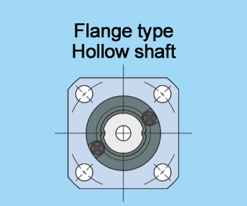フランジ形中空軸
