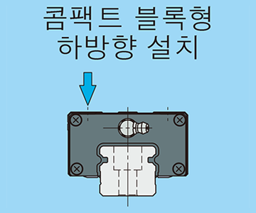 コンパクトブロック形下方向取付け